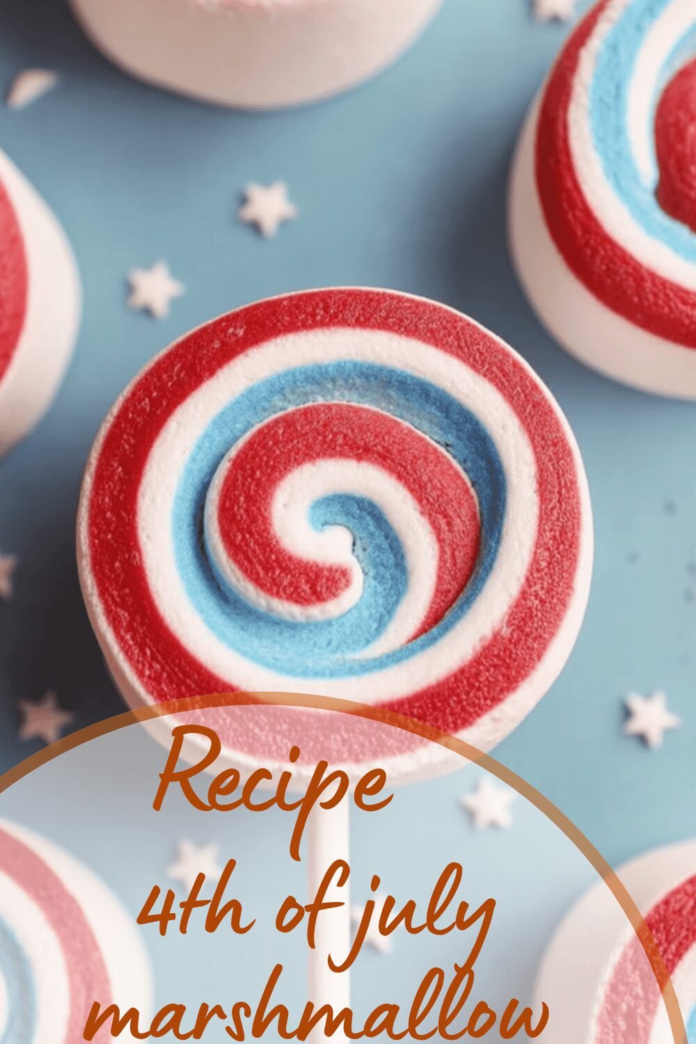 4Th Of July Marshmallow Pinwheels