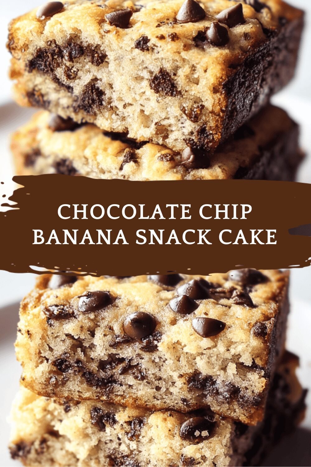 Chocolate Chip Banana Snack Cake
