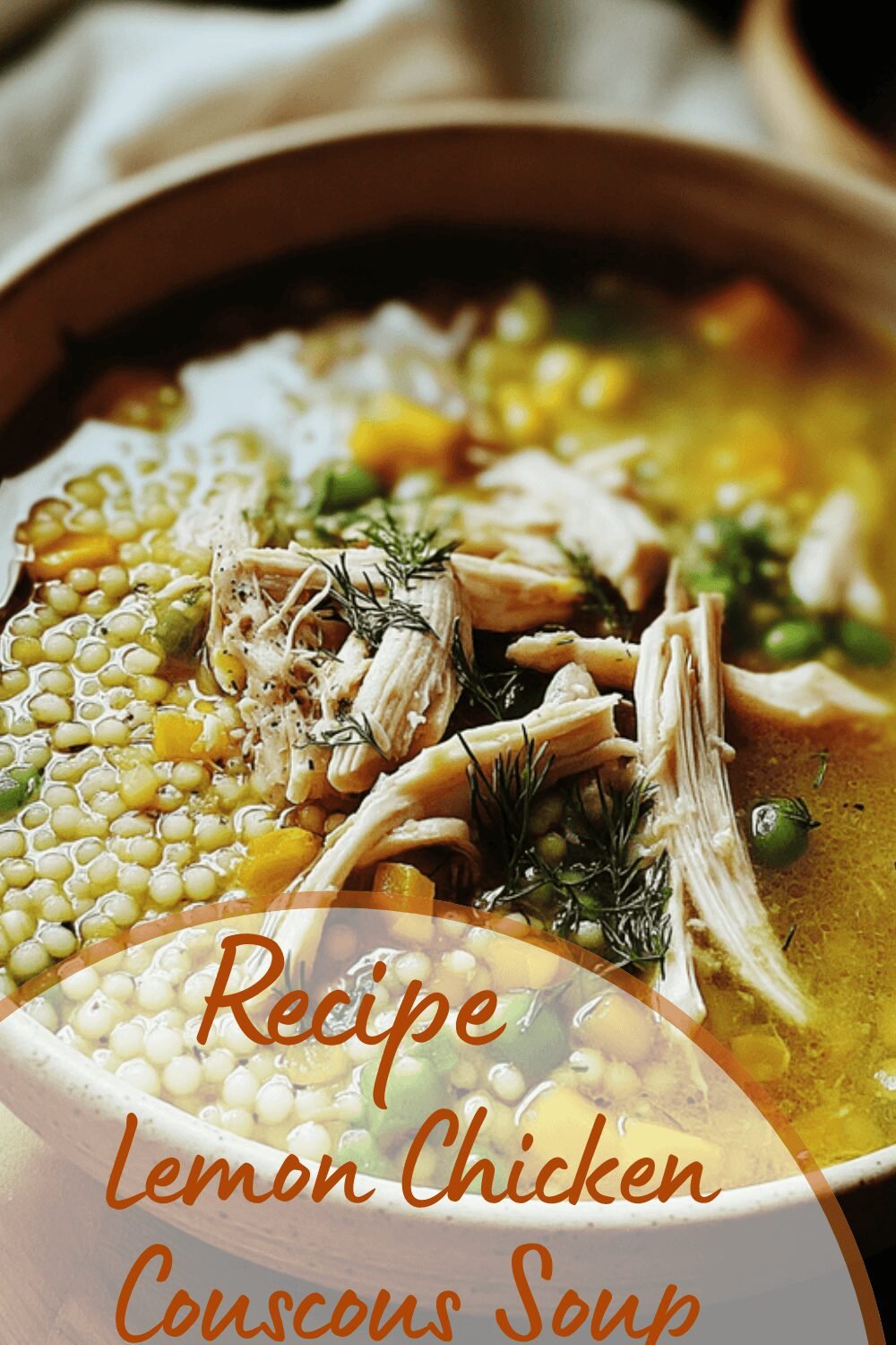 Lemon Chicken Couscous Soup