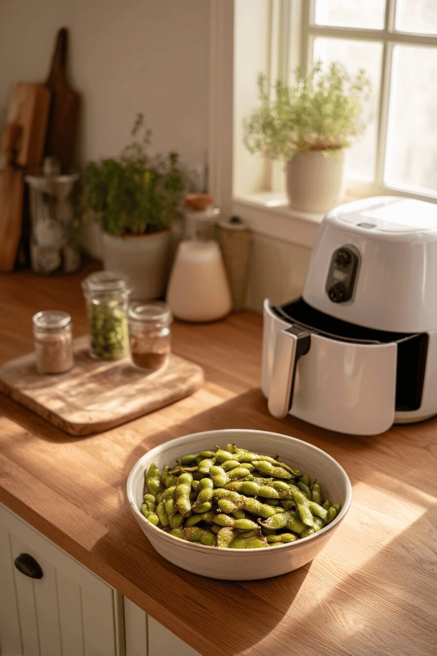 Air Fryer Edamame