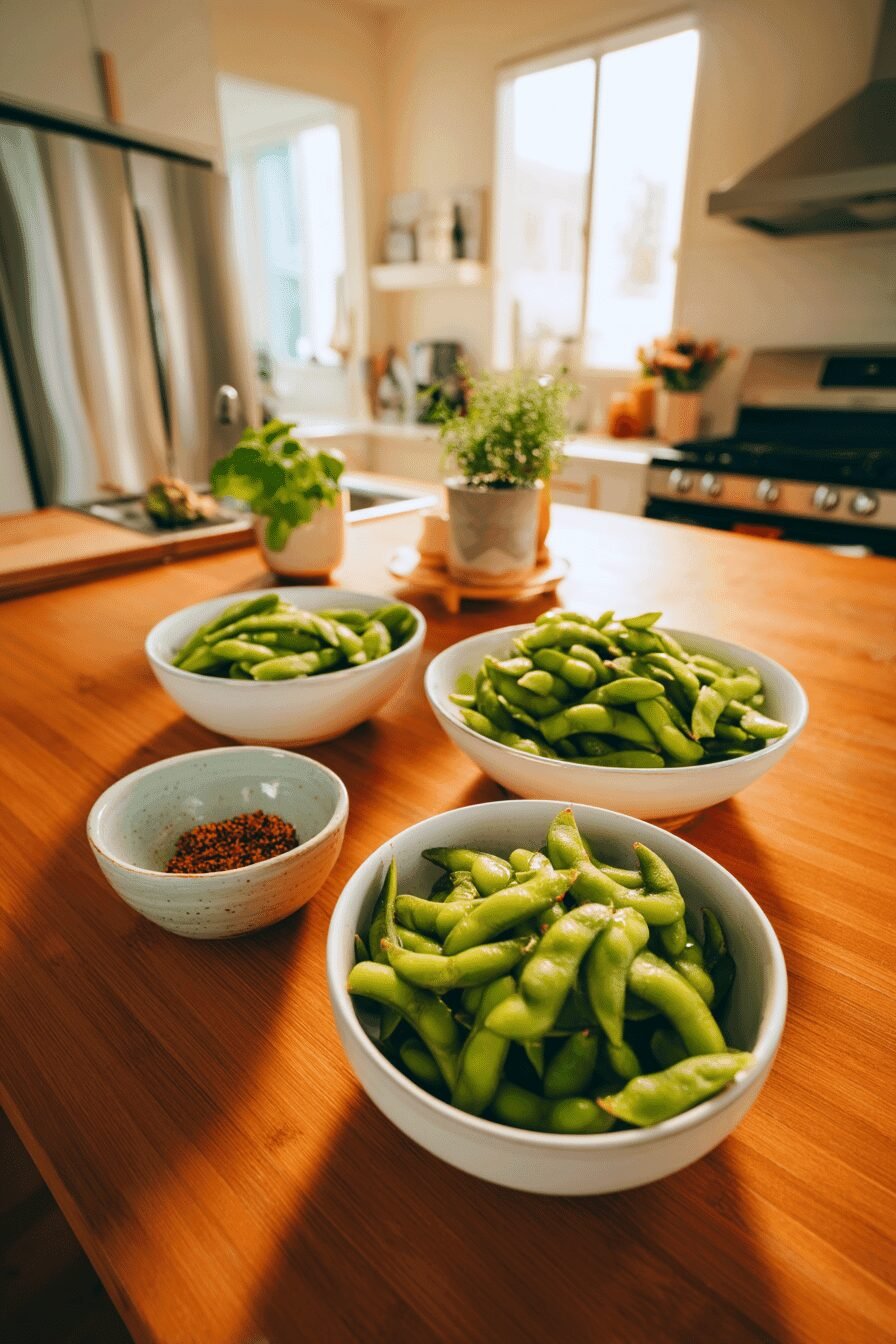 Air Fryer Edamame