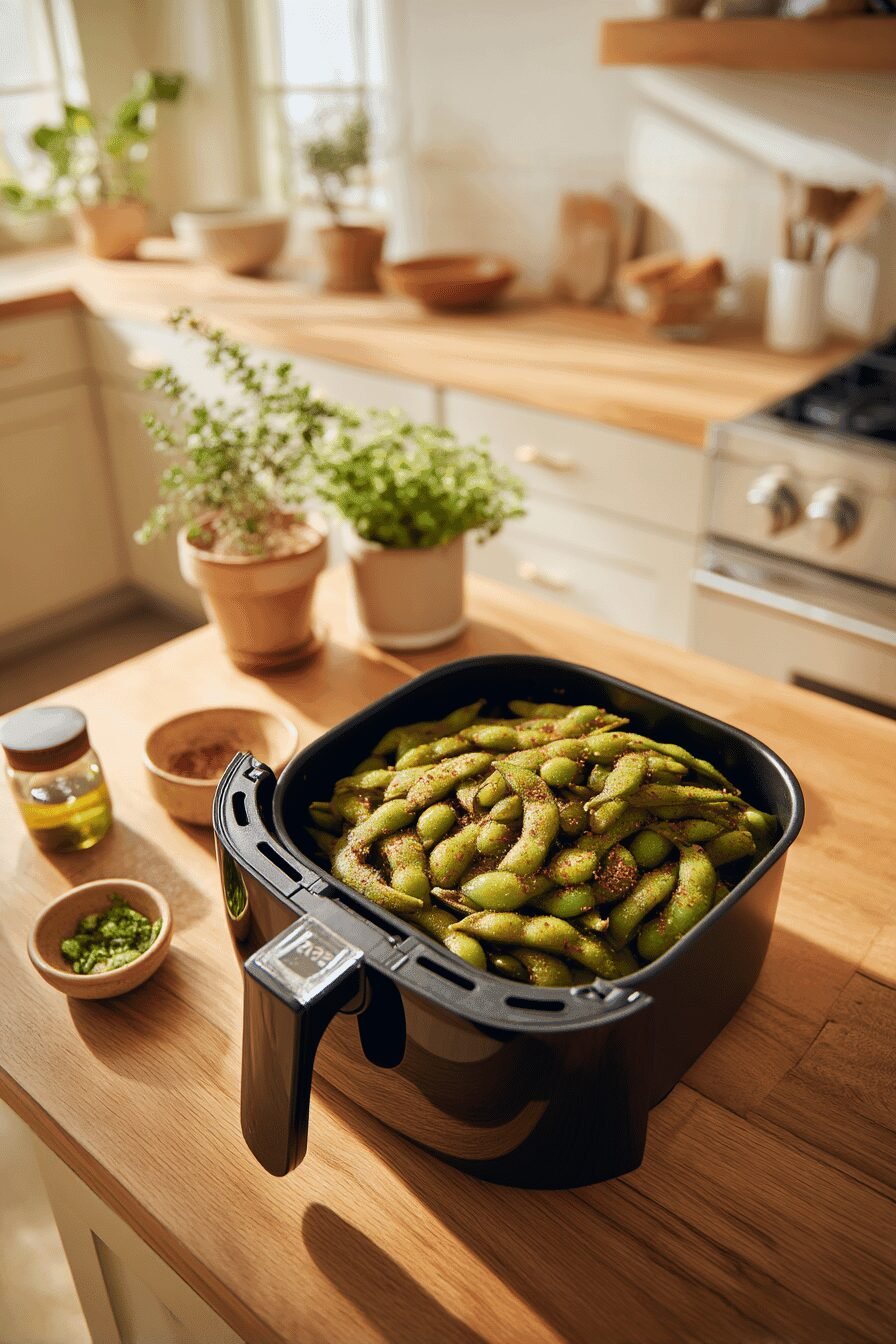 Air Fryer Edamame