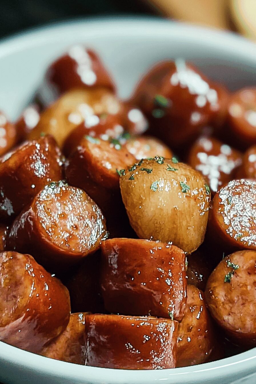 Apple Kielbasa Bites
