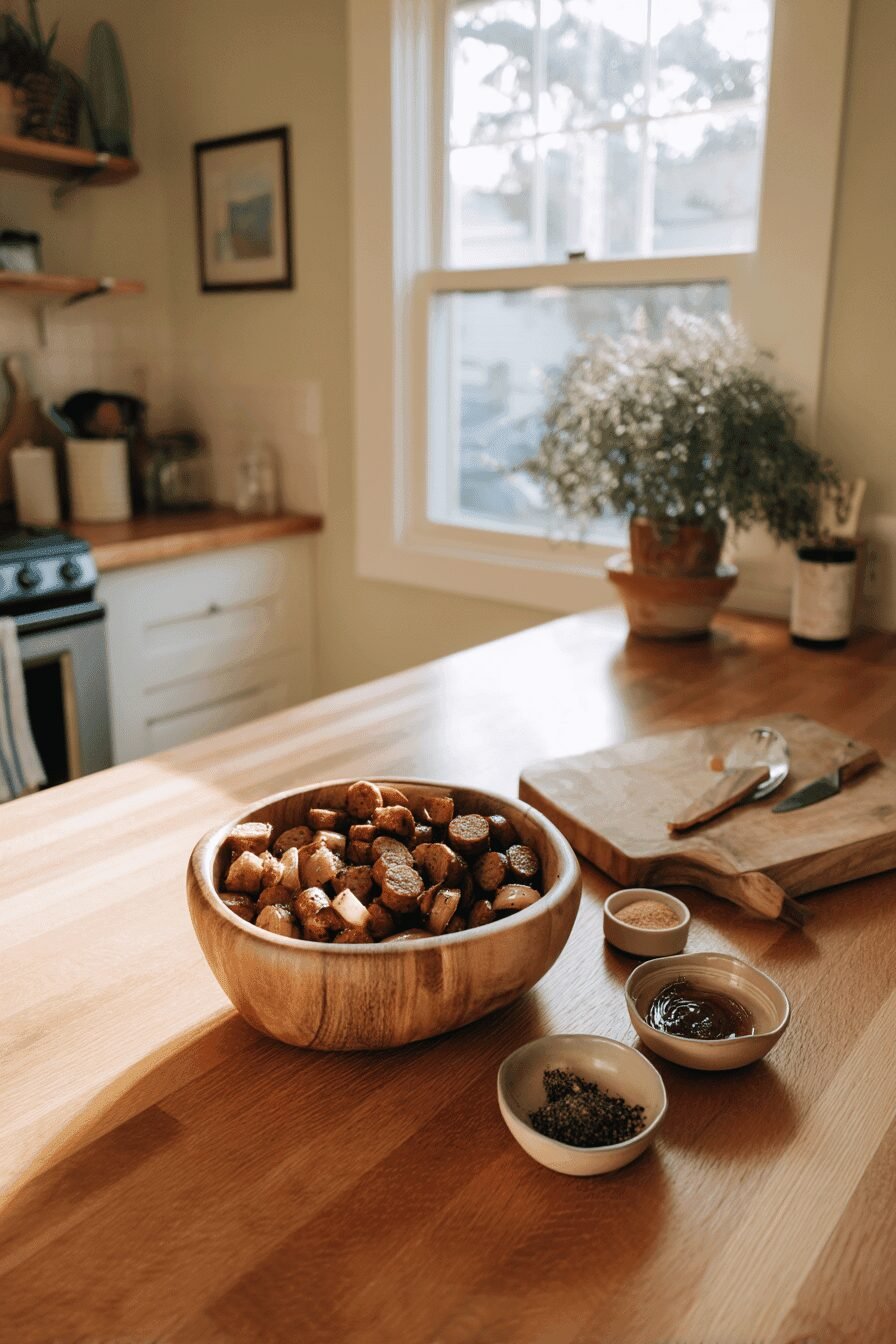 Apple Kielbasa Bites