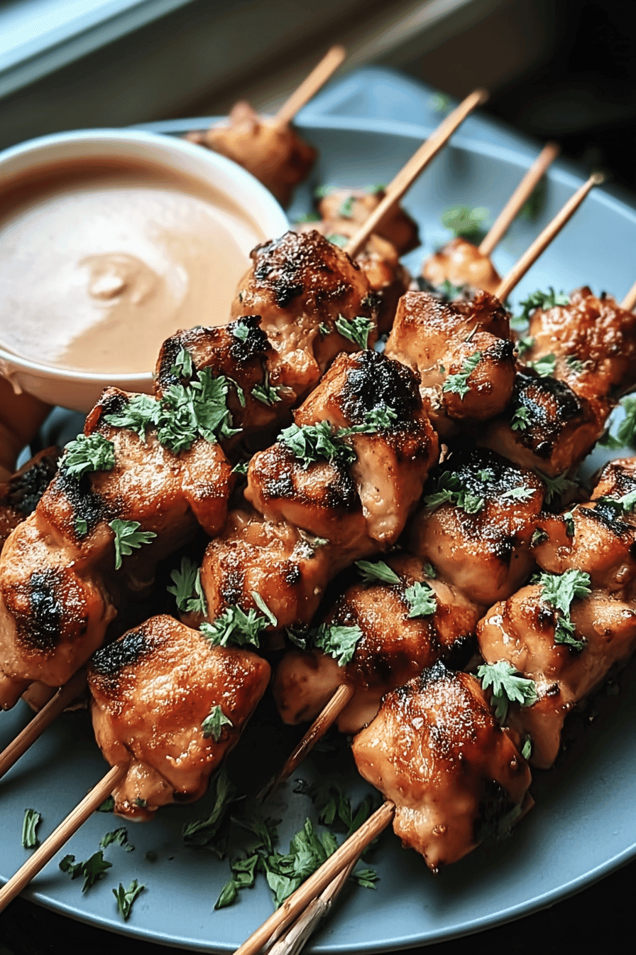 bang bang chicken skewers