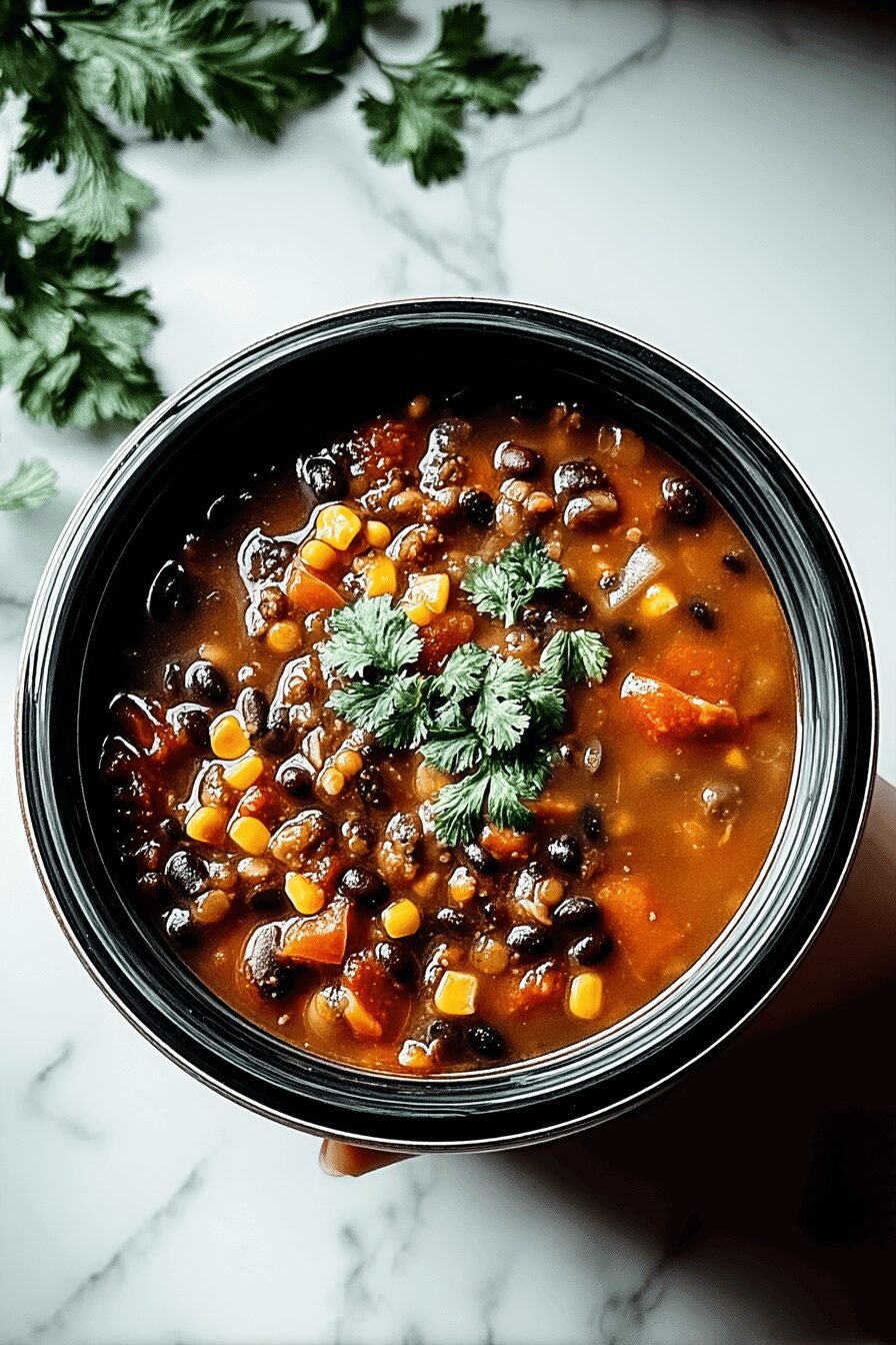 Black Bean And Lentil Soup