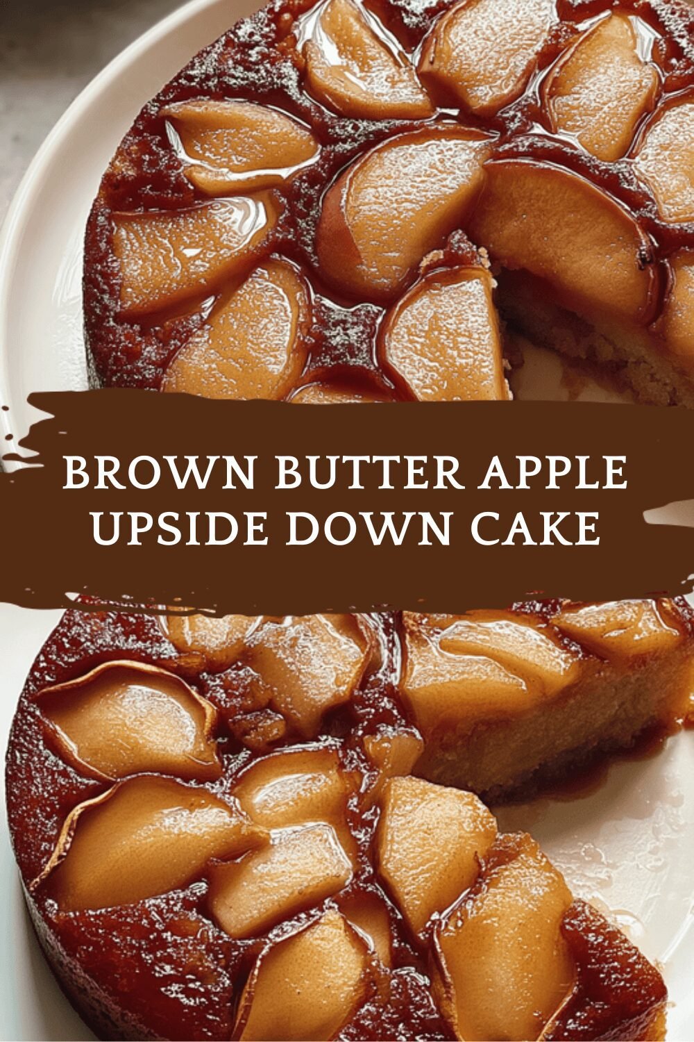 Brown Butter Apple Upside Down Cake