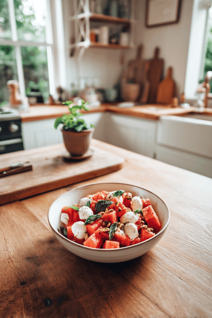 burrata watermelon salad