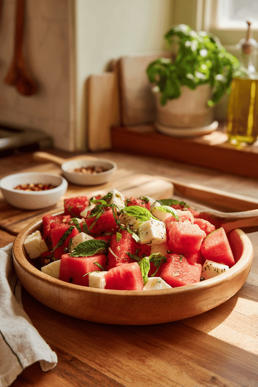 burrata watermelon salad