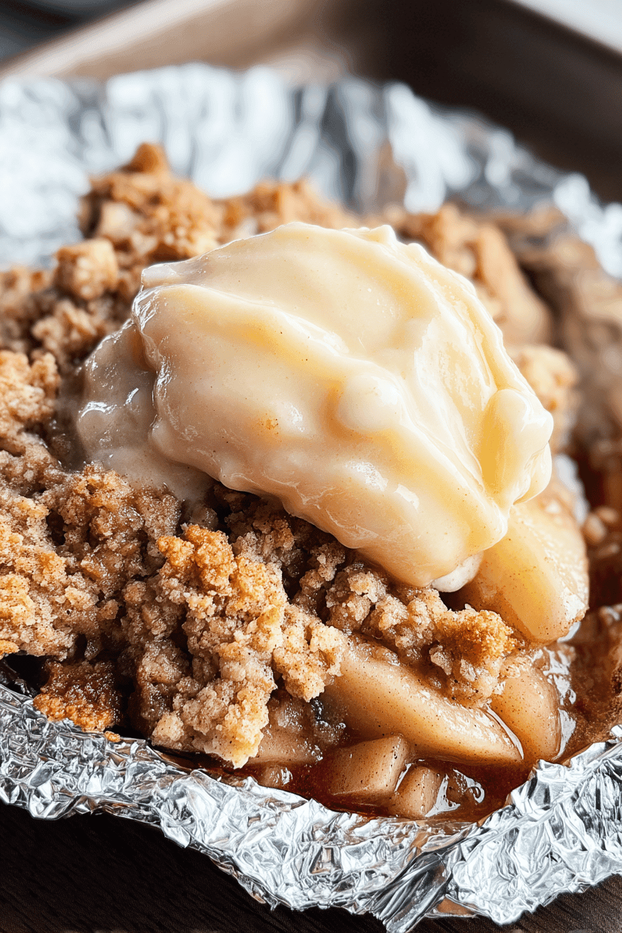 campfire apple crisp