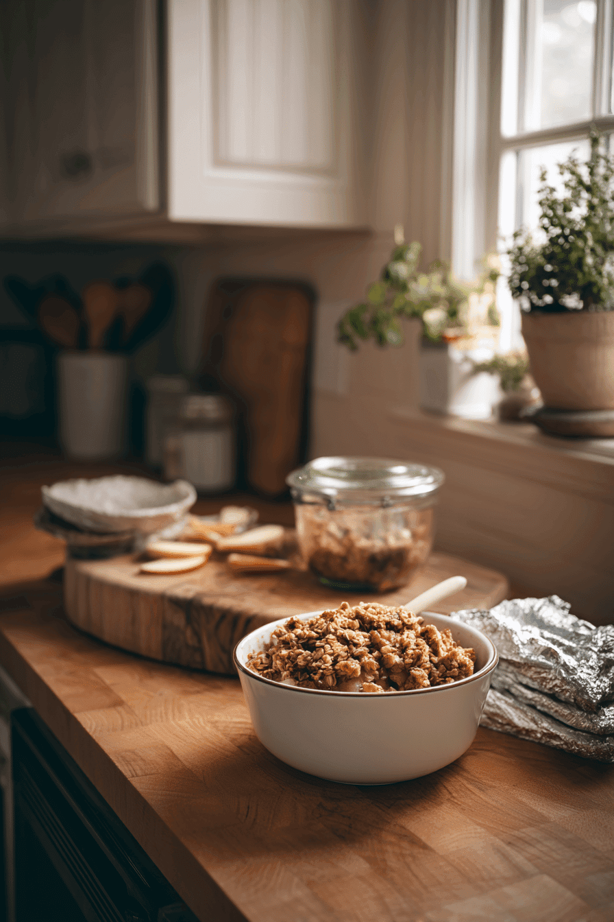 campfire apple crisp