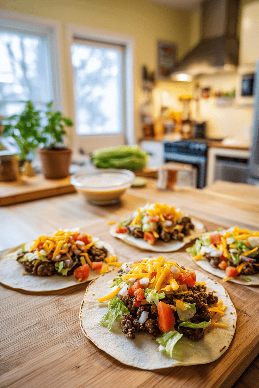 cheeseburger tacos