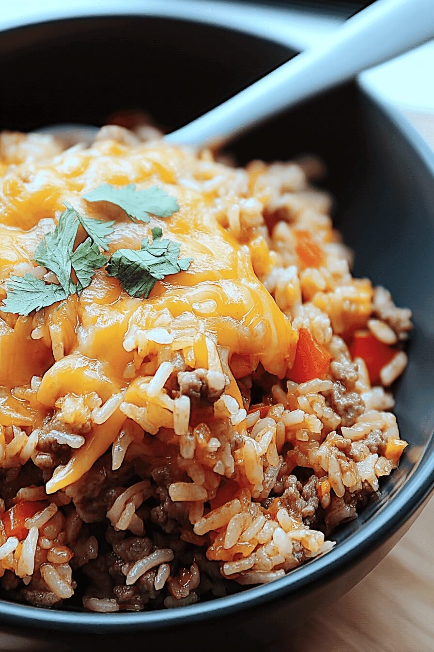 Cheesy Taco Rice