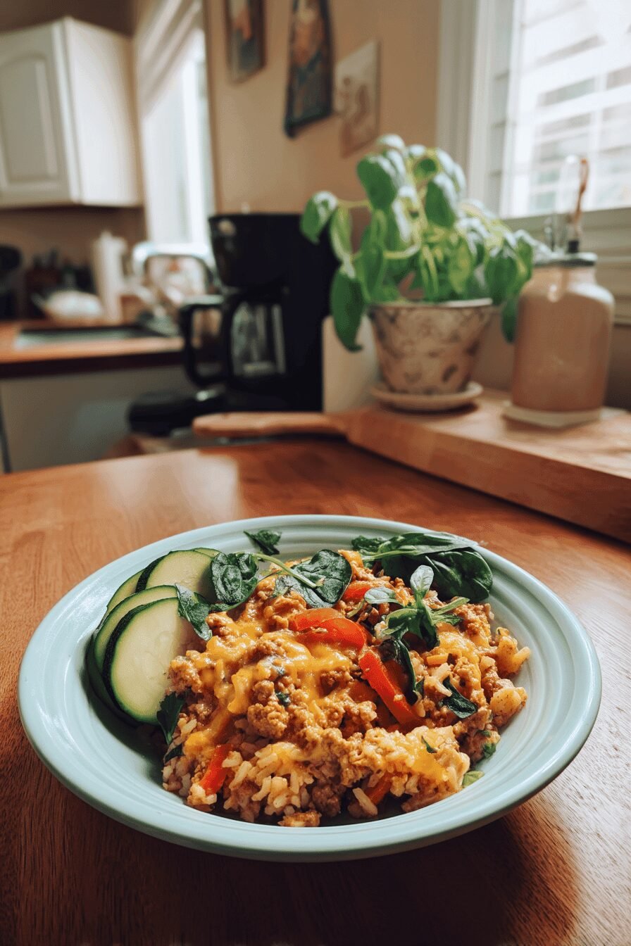 Cheesy Taco Rice