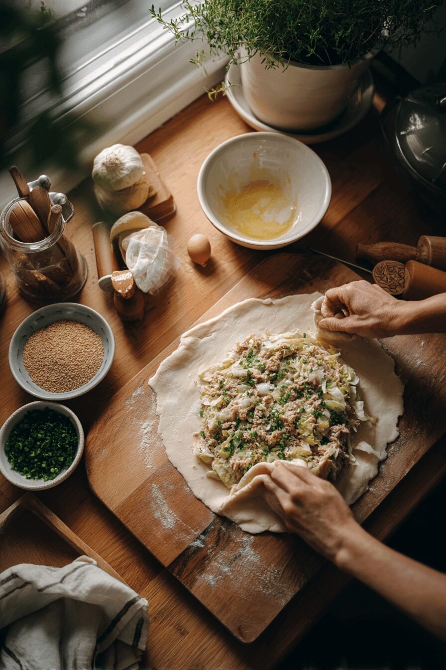 Chicken Cabbage Pirog
