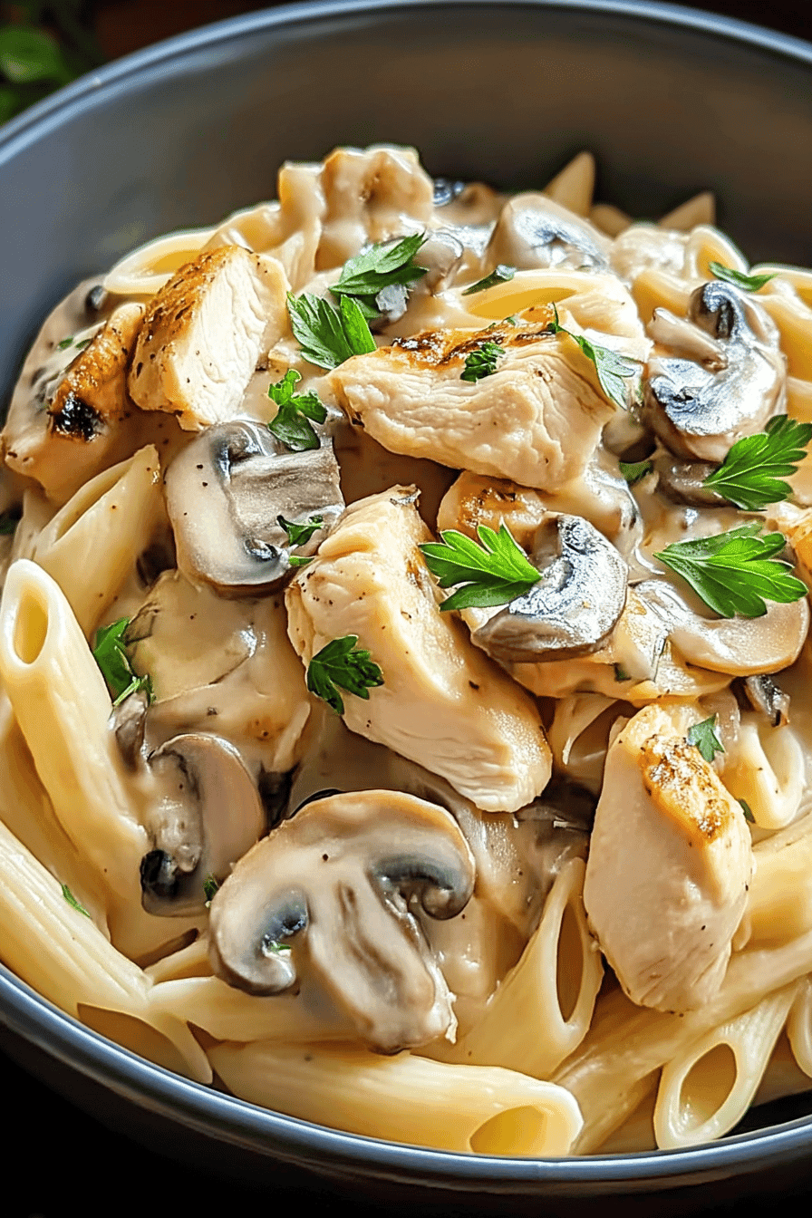 chicken mushroom pasta