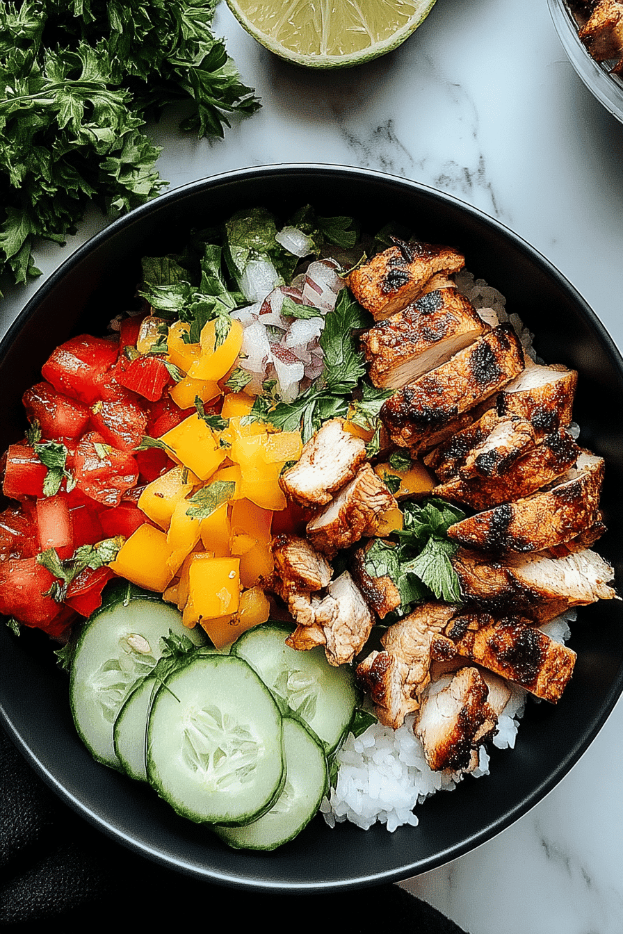 chicken shawarma bowl