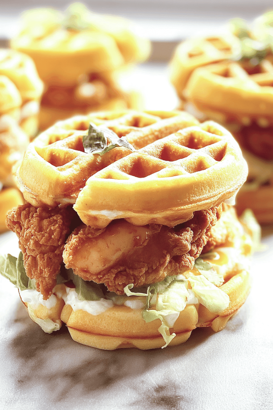 chicken waffle sliders
