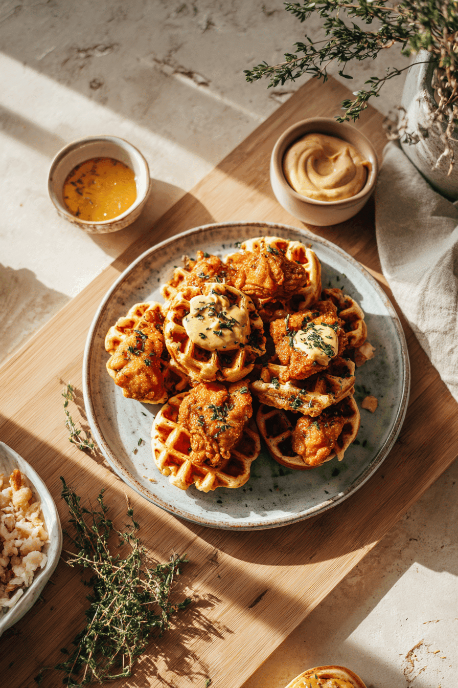 chicken waffle sliders