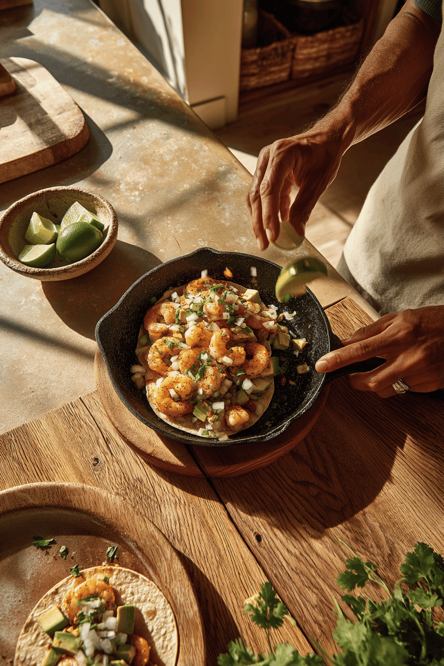 cilantro lime shrimp tacos