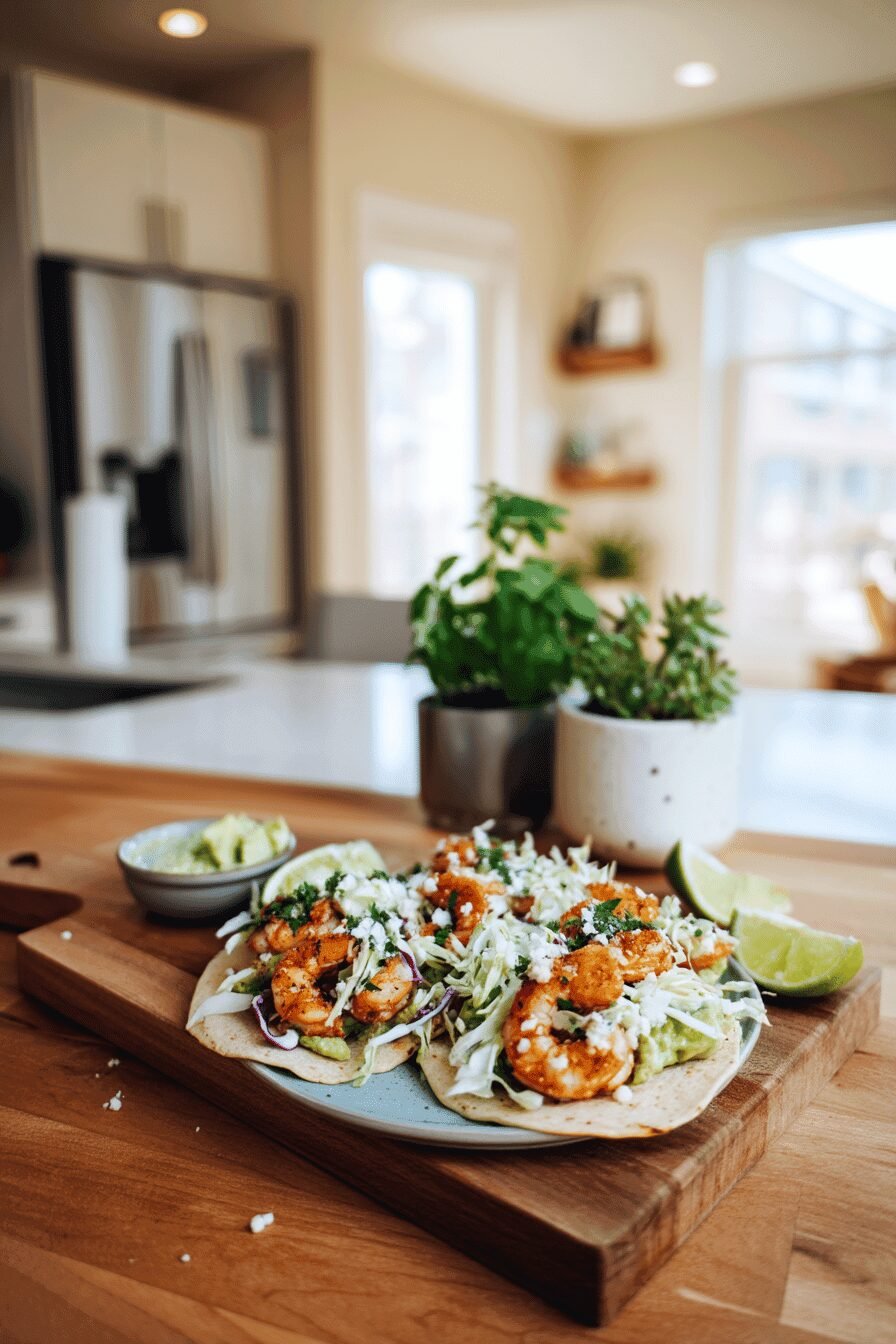 Cilantro Lime Shrimp Tacos