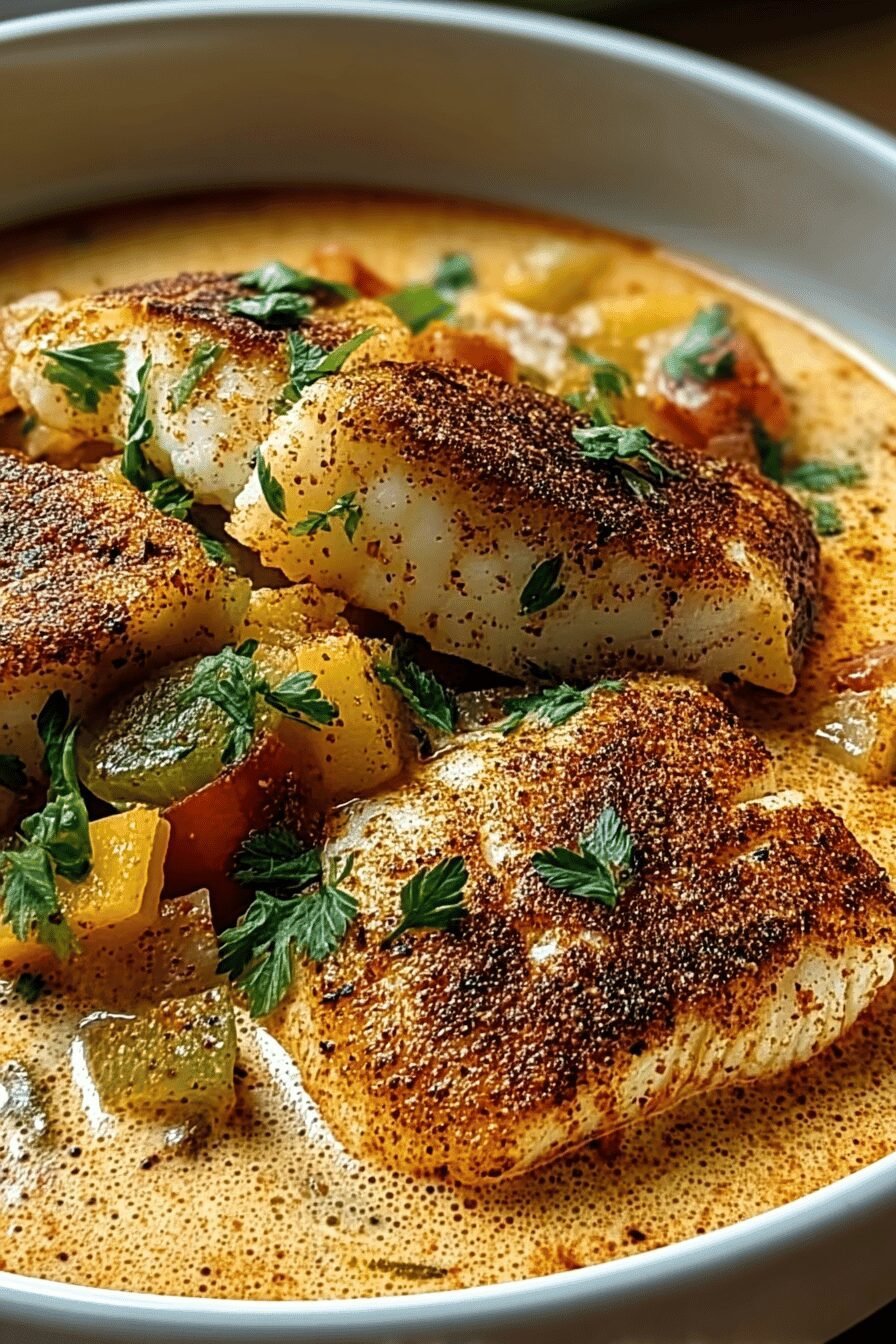 Creamy Cajun Snapper