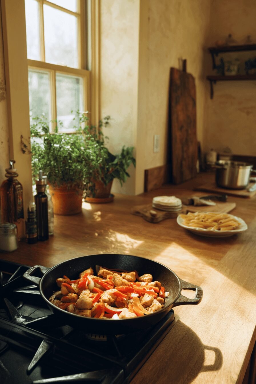 Creamy Cheesy Chicken Pasta