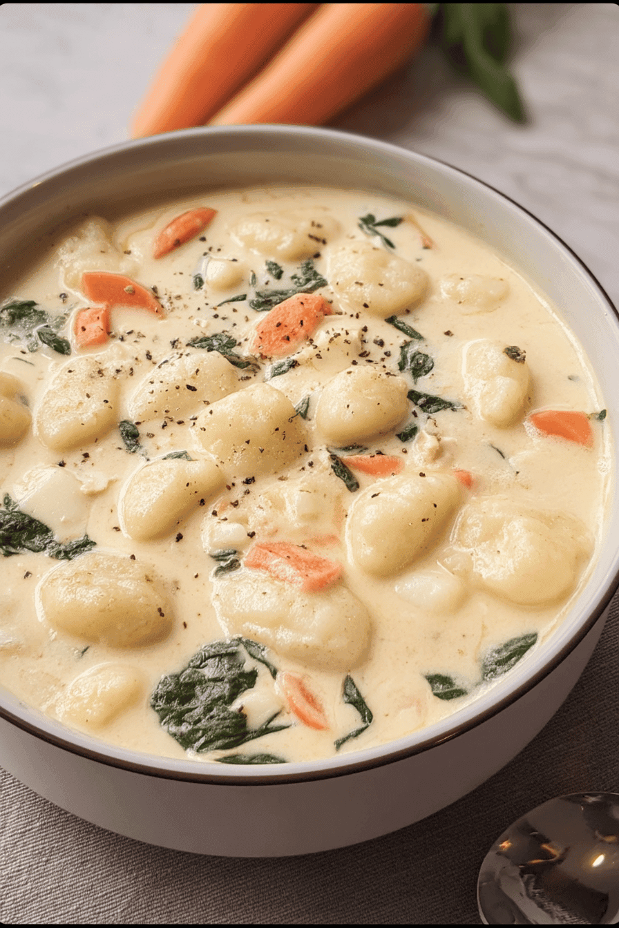 creamy chicken gnocchi soup