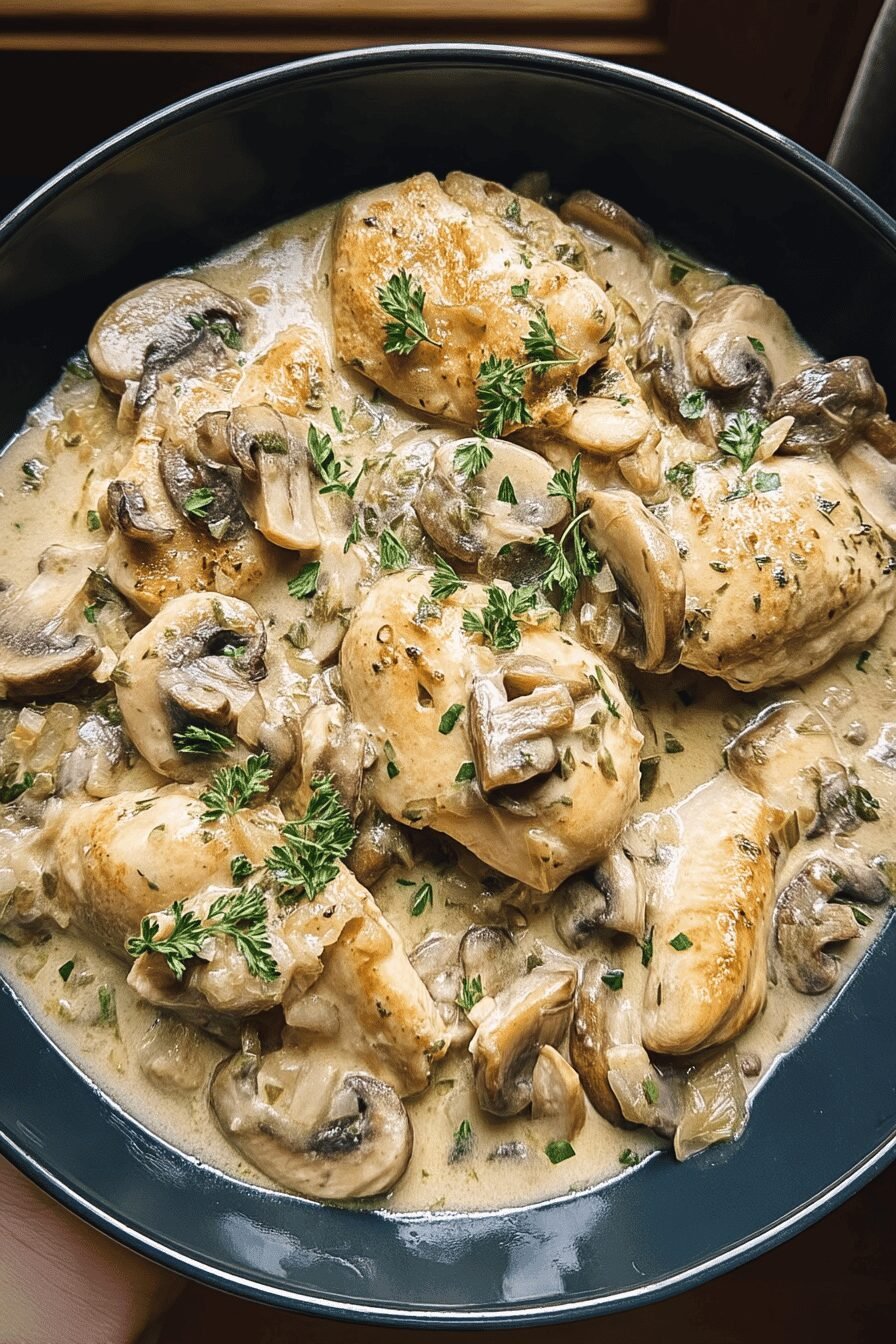 Creamy Herb Mushroom Chicken