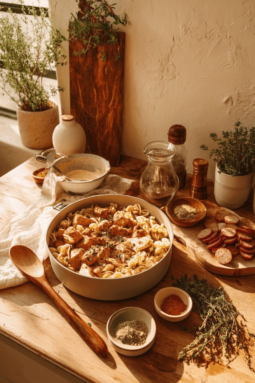 Crock Pot Cajun Chicken Pasta Recipe