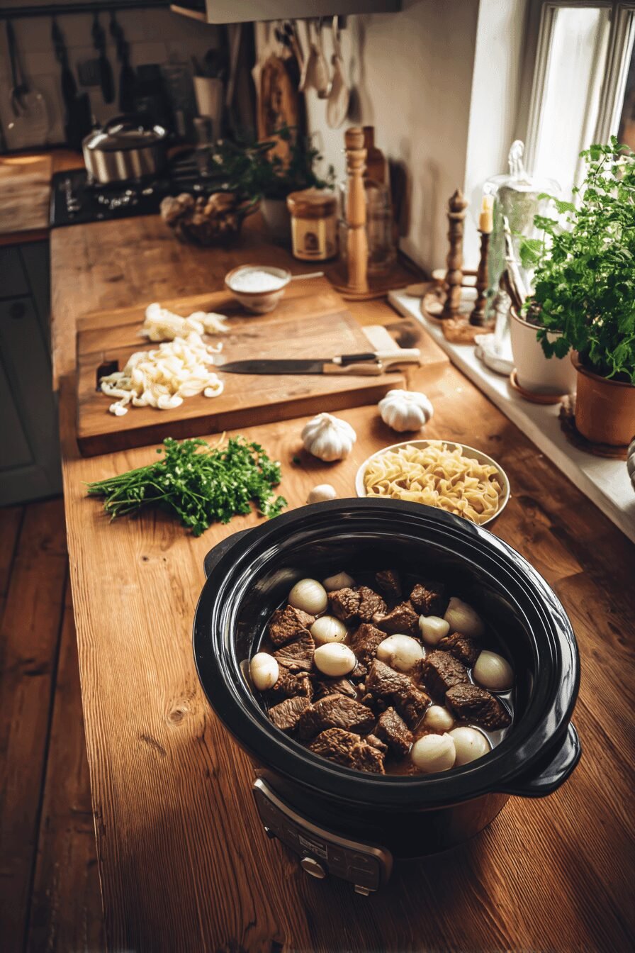 Crockpot Beef And Noodles