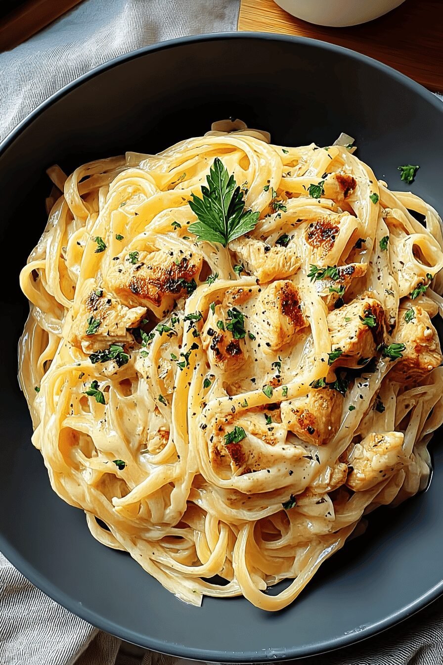 Garlic Butter Chicken Pasta
