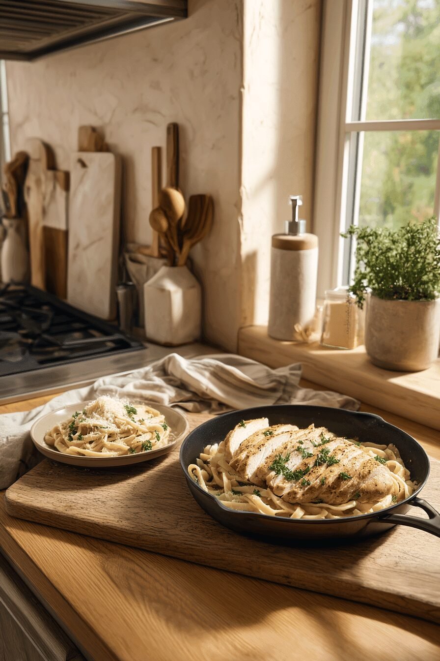 Garlic Butter Chicken Pasta