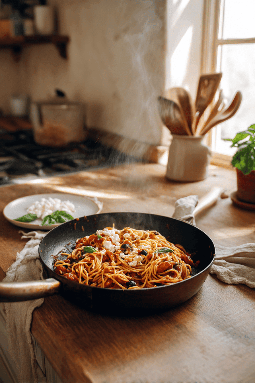 greek style spaghetti