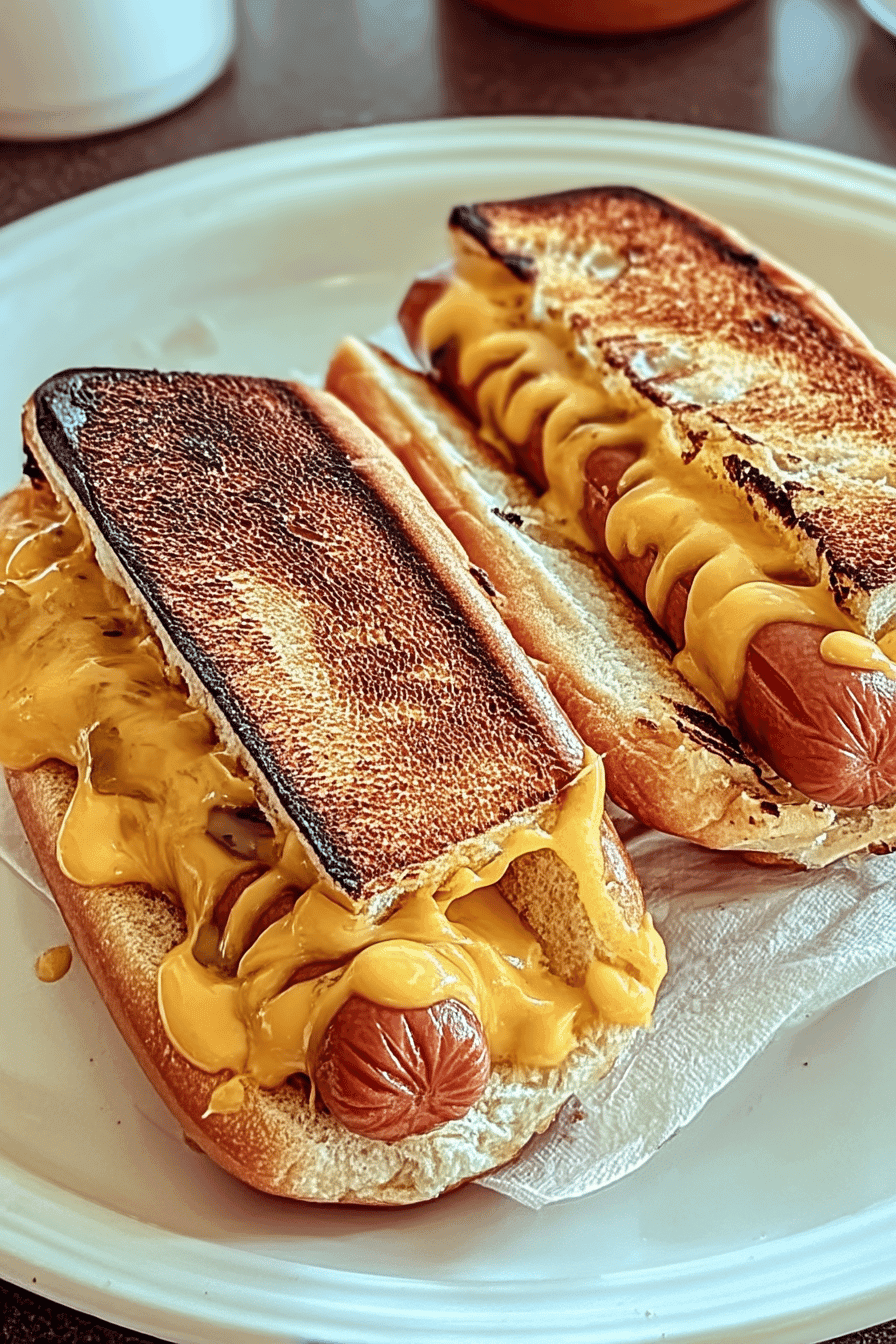 grilled cheese hot dogs