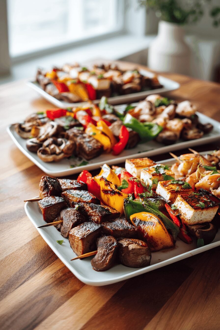 Grilled Steak Shrimp Kabobs