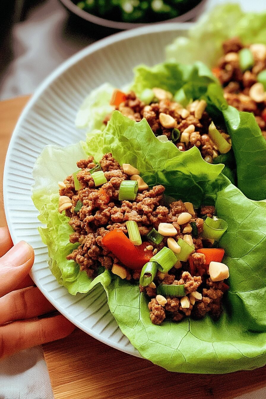 Ground Beef Lettuce Wraps