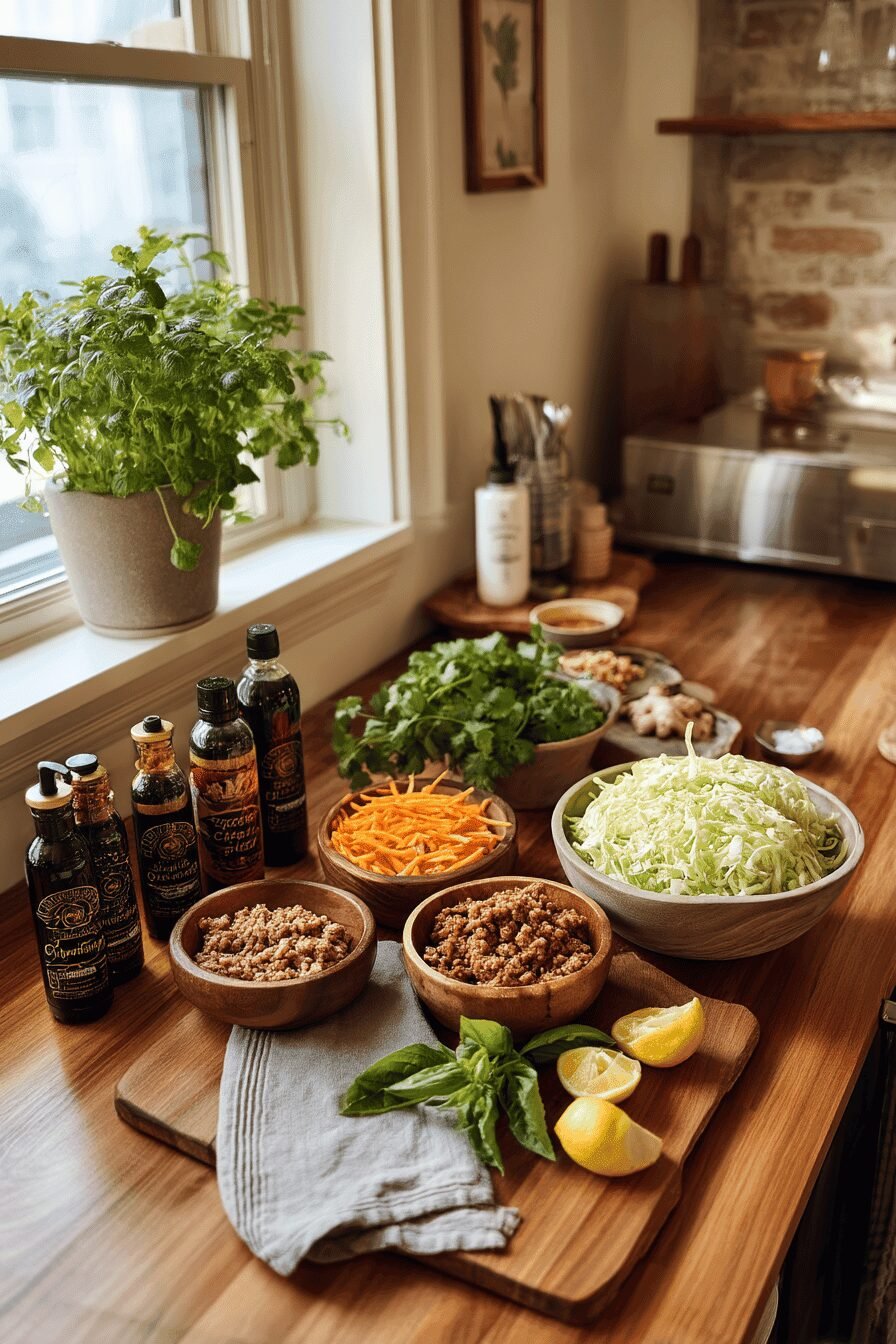 Ground Beef Lettuce Wraps