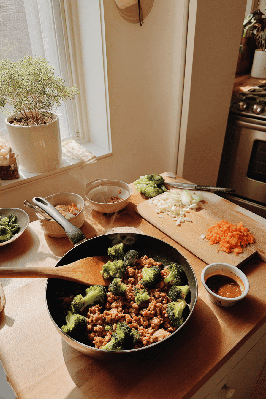 ground turkey teriyaki