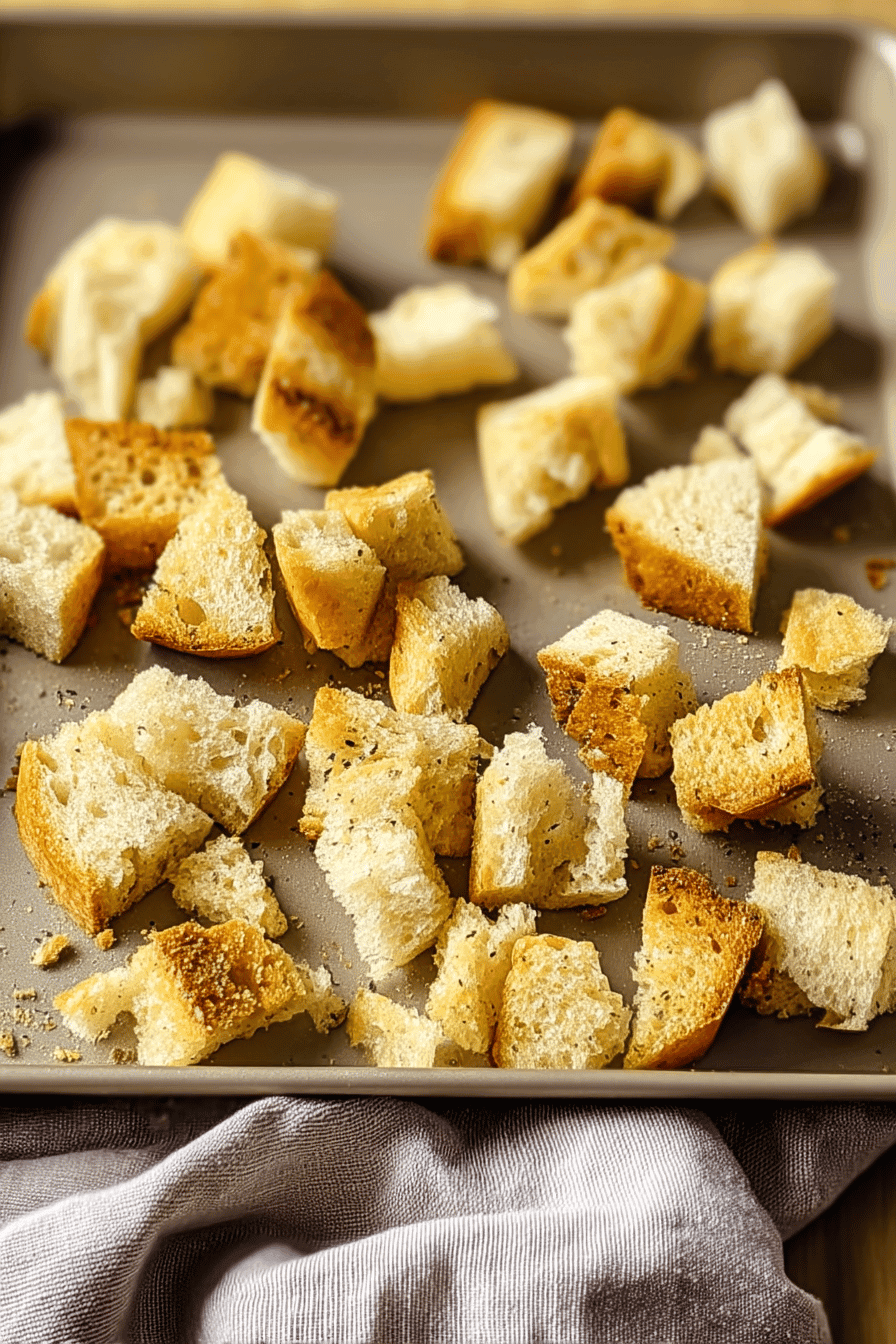homemade croutons