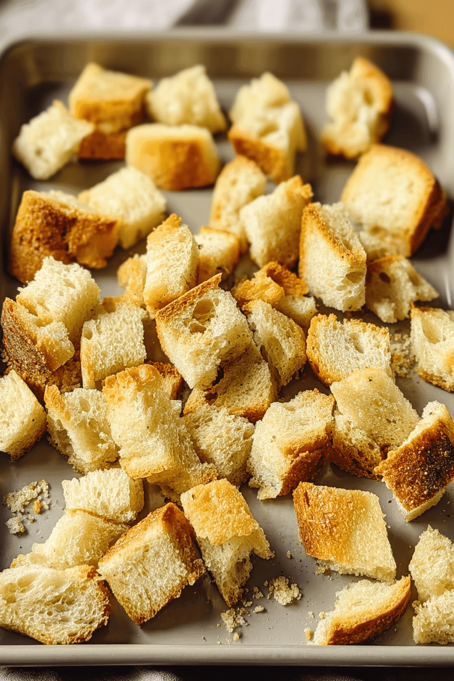 homemade croutons