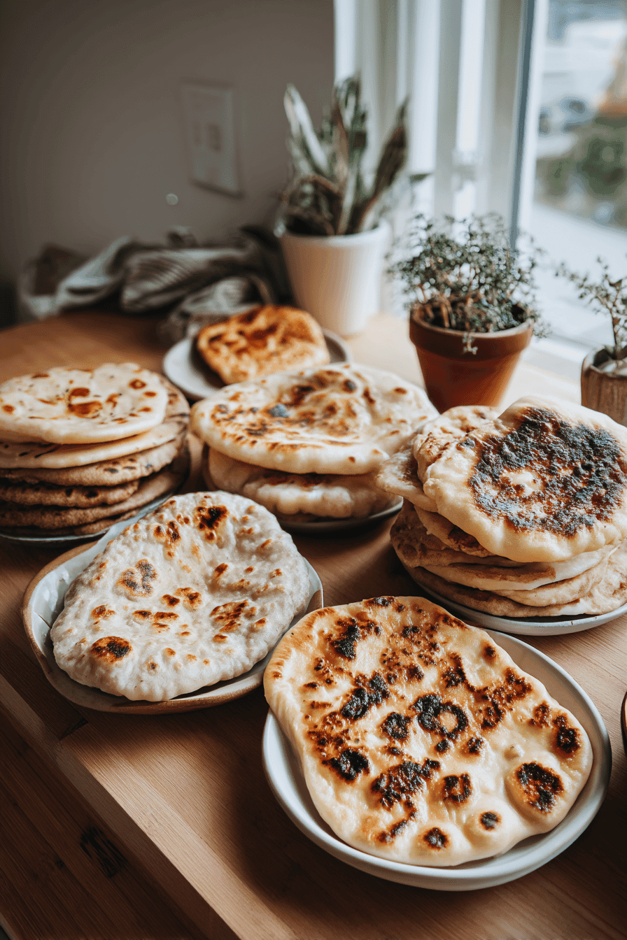 homemade naan bread