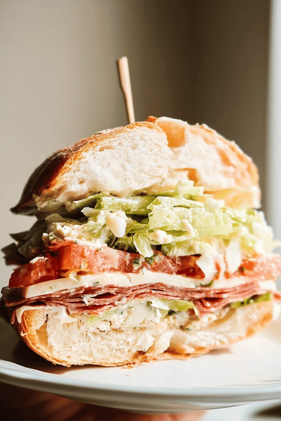 Italian Grinder Salad Sandwich