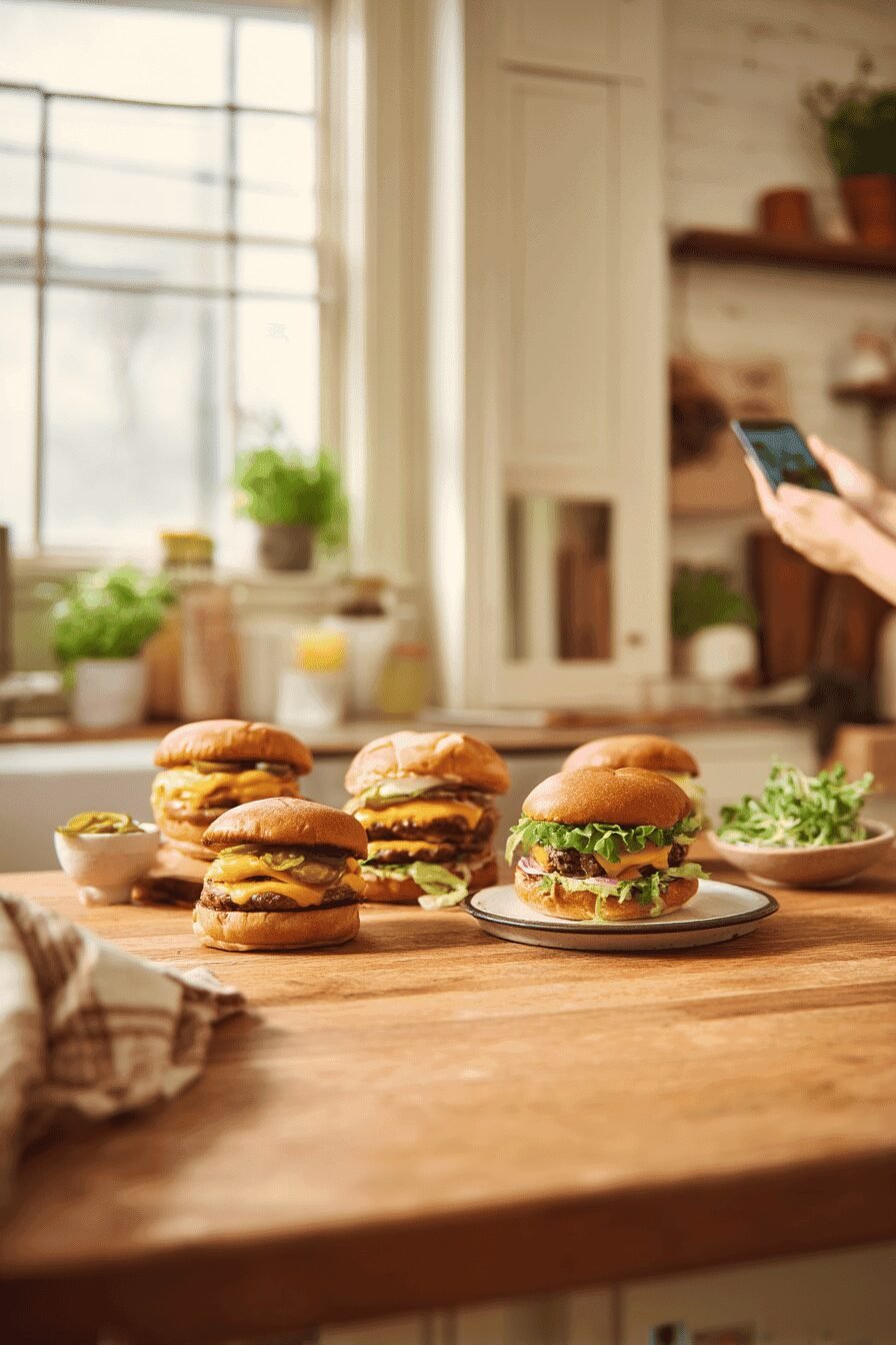 Jalapeno Onion Smash Burgers