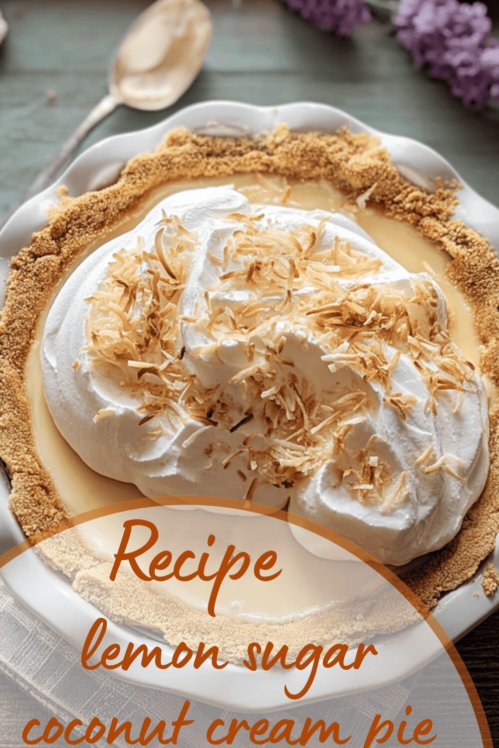 Lemon Sugar Coconut Cream Pie