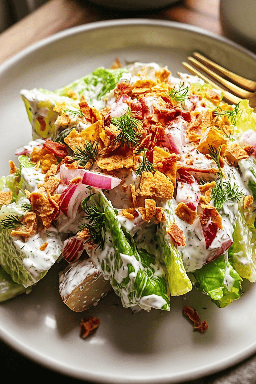 loaded wedge salad