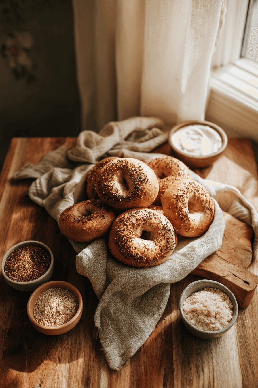 low carb almond flour bagels