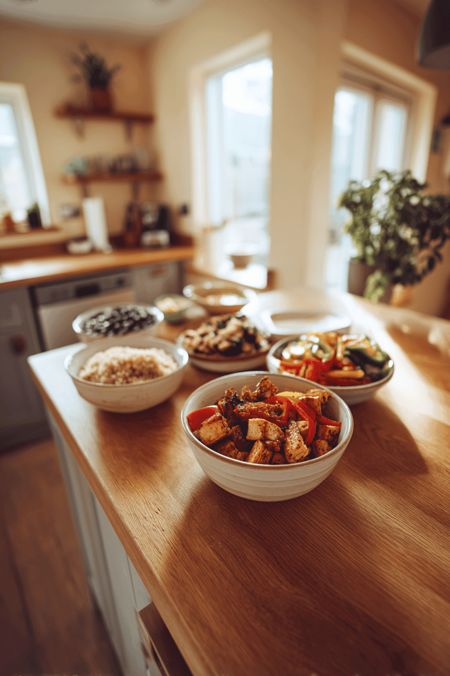 meal prep chicken burrito bowls
