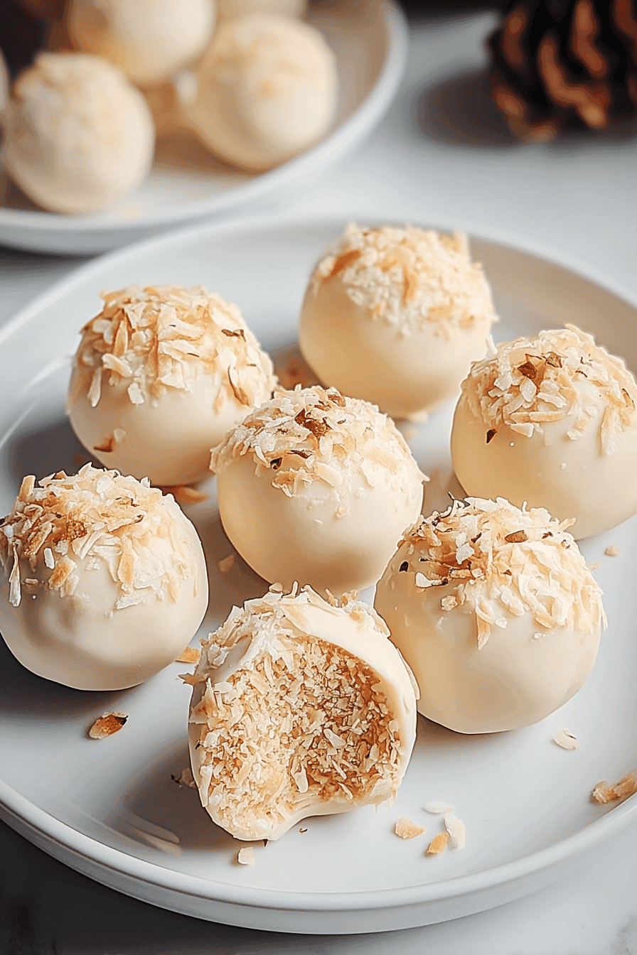 pina colada truffles