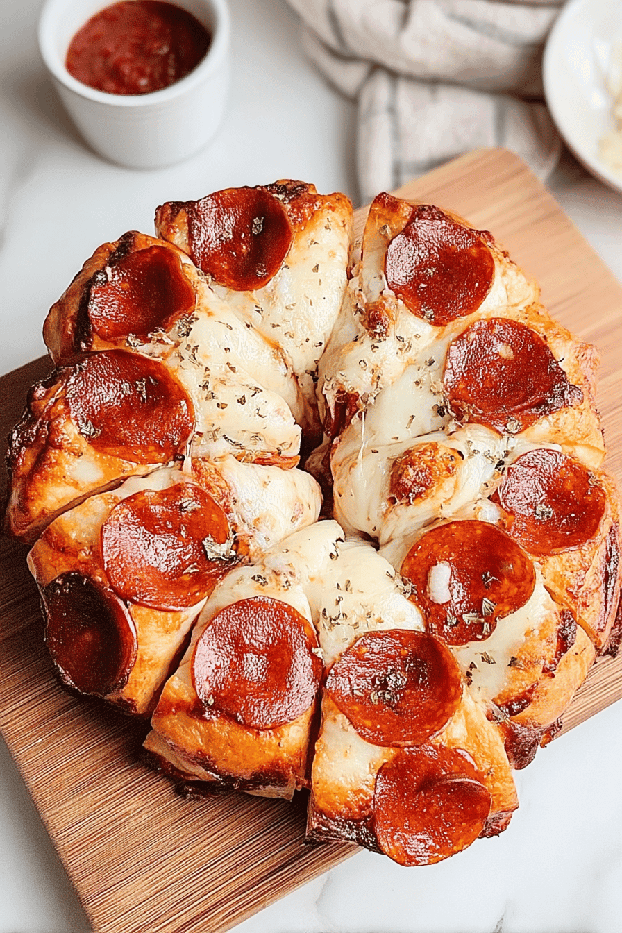 pull apart pizza bread
